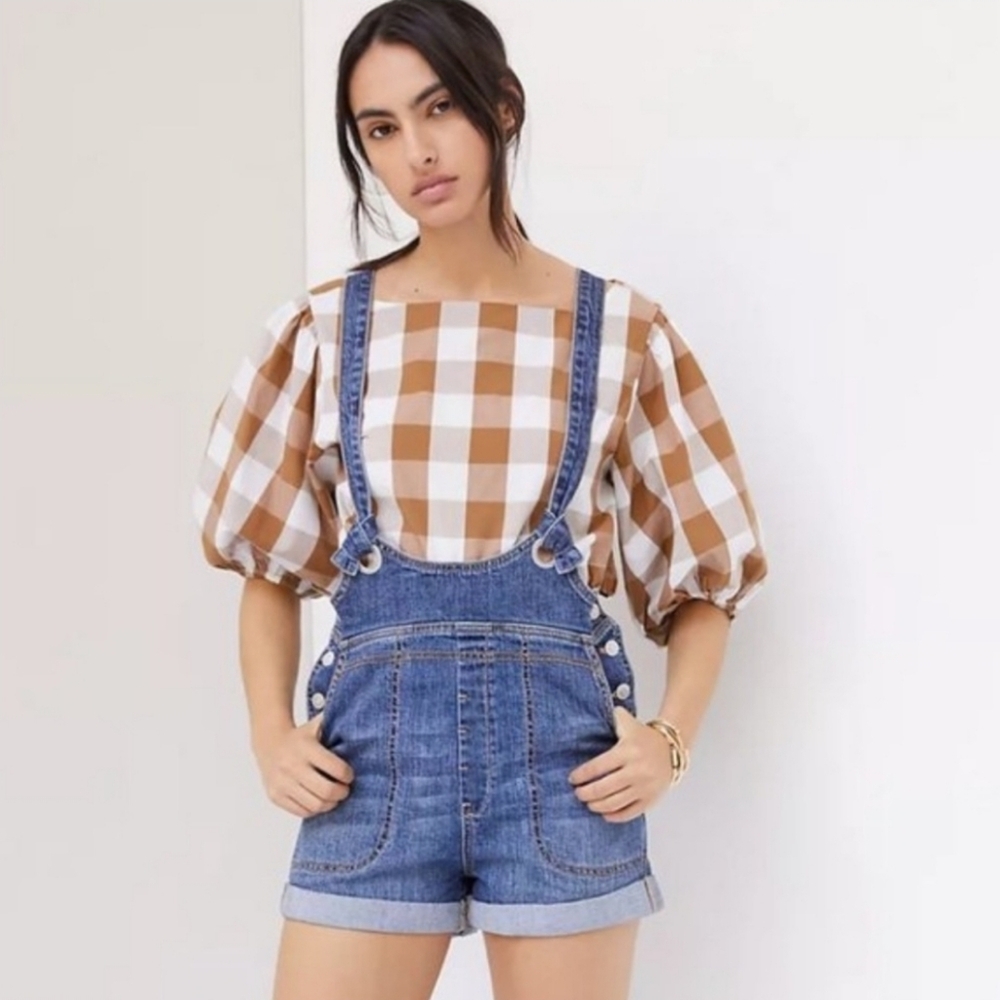NWT: ANTHROPOLOGIE Pilcro Slouchy Overall Shorts